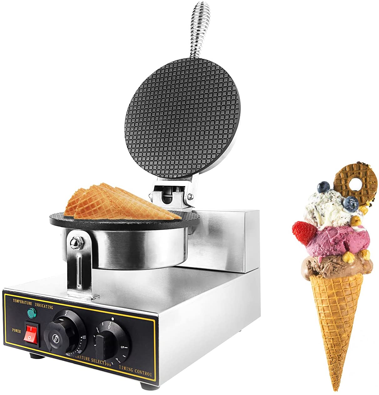 Waffle cone machine