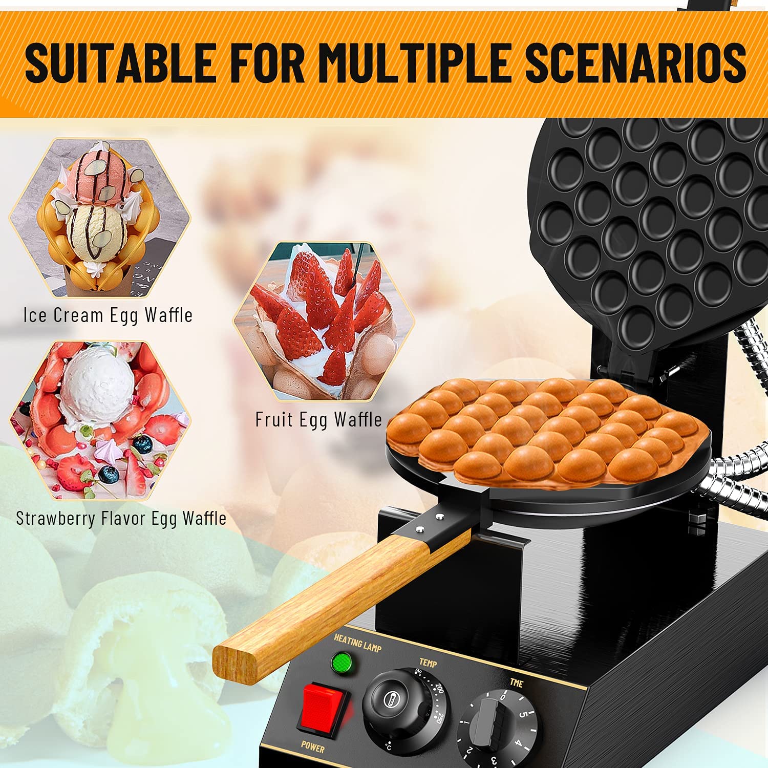 Bubble Waffle Machine